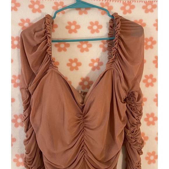 Fashion Nova Ruched Pink Mini Dress - Picture 3 of 5